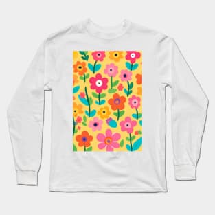 flowers-pattern Long Sleeve T-Shirt